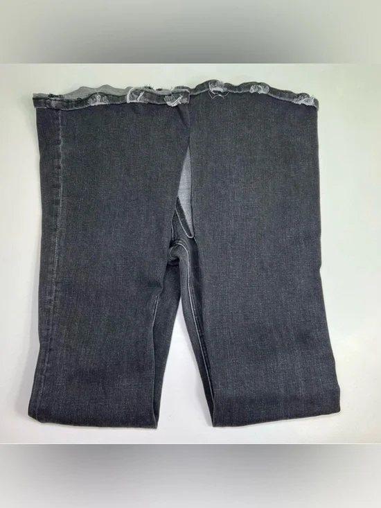 FLYING MONKEY - MID-RISE FLARE W/ EXPOSED BUTTON FLY & SLIT size 24 - Picture 6 of 10